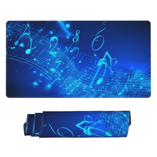 Tapis de souris de jeu notes de musique pour bureau créatif