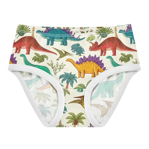 Joisal Girls Underwear Toddlers 2t Cotton Panties Little Girl Stylish Briefs Undies Kids Cartoon Dinosaurs Plants