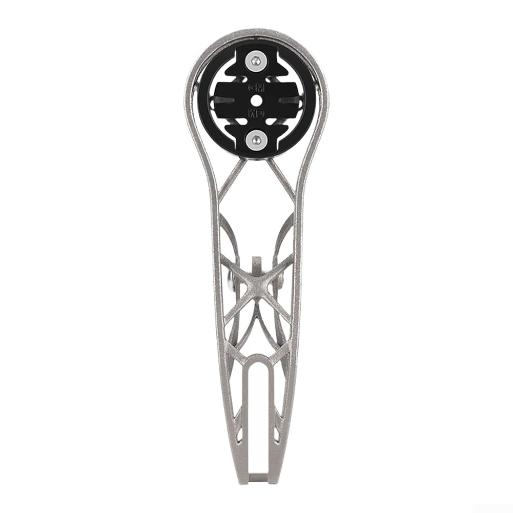 Supporto aerodinamico per manubrio bici Garmin per wahoo Computer Aerodinamico (Titanio) | Design cavo aerodinamico, riduce al minimo la resistenza al vento, riduce il rumore, guida fluida, bici da strada ottimizzata