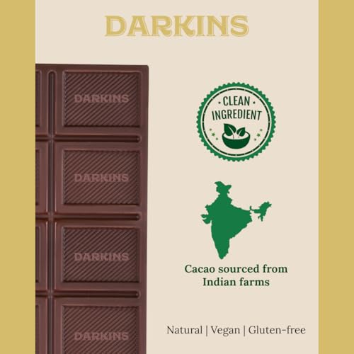 Image of Darkins Vegan Mylk Fruit & Nuts Chocolate | Unrefined Cane Sugar | Gluten-free | Hand Crafted Chocolate | 50 Gm Each Pack Of 2