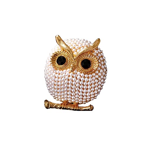 Broche chouette en perles idéale pour maintenir une écharpe lors de vos sorties