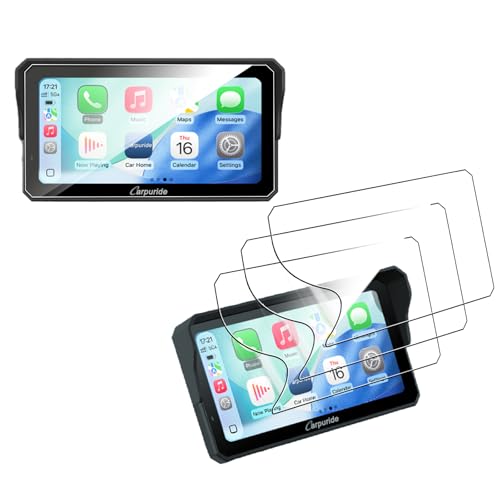 MEMELOKA 3 Pièces Protection Écran pour Carpuride W602S Pro/W602BS Pro/W602/W602B, Anti-Rayure Films de Protection en TPU Flexible, Couverture Complète et Haute Sensibilité Tactile
