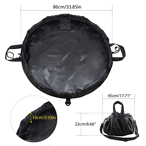 Tapete de cambio para traje de neopreno, bolsa seca portátil grande impermeable para playa miniatura 7