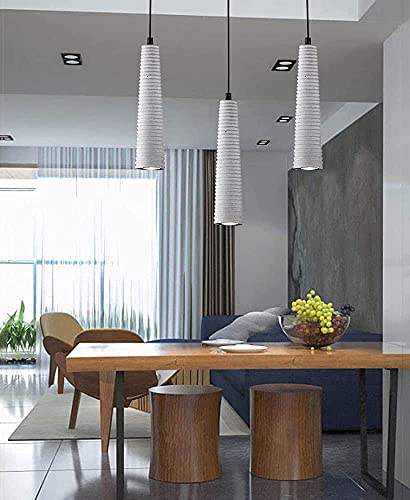 Luz colgante regulable de cemento para iluminar techos altos sin deslumbrar 3