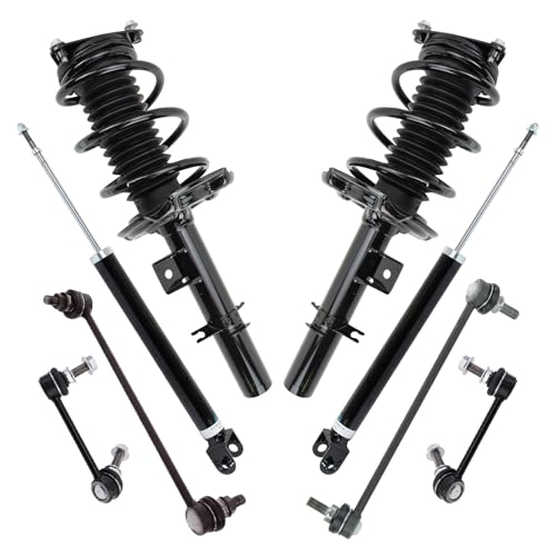 TRQ Front and Rear Suspension Kit Complete Strut & Coil Spring Assembly Shock Absorber Sway Bar Stabilizer Link Compatible with 2019-2022 Nissan Altima