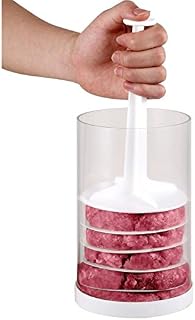 Evelots Hamburger Press-Perfect Size Burgers Every Time-Freeze-Set/8 Dividers