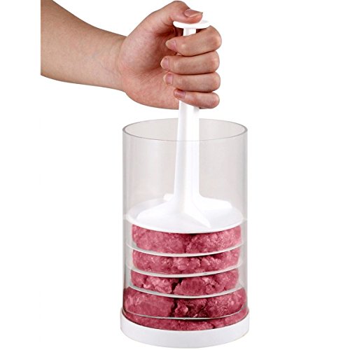 Evelots Hamburger Press-Perfect Size Burgers Every Time-Freeze-Set/8 Dividers