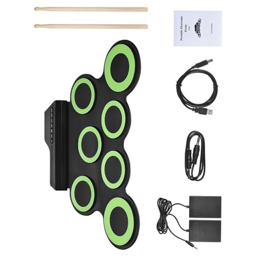 ABS Foldable Drum USB Powered Electronic Drum Set for Indoor and Outdoor Use Includes Sound Selection USB Rolling Up Drum