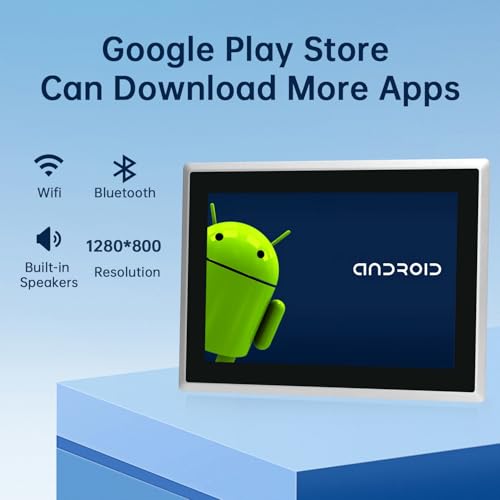Image of 10.1-Inch Touchscreen Monitor,Ratio 16:10 Embedded Industiral Touch Screen Tablet with IP65 Front,WiFi & BT,Android 11 RAM 4G & ROM 32G Suitable for kiosks /Automation /ATM