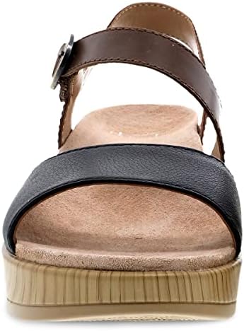 Dansko Marjory Sandal for Women – Comfortable Platform Shoes with Arch Support – Versatile Casual to Dressy Footwear – Lightweight Rubber Outsole Black 5.5-6 M US | Image 3