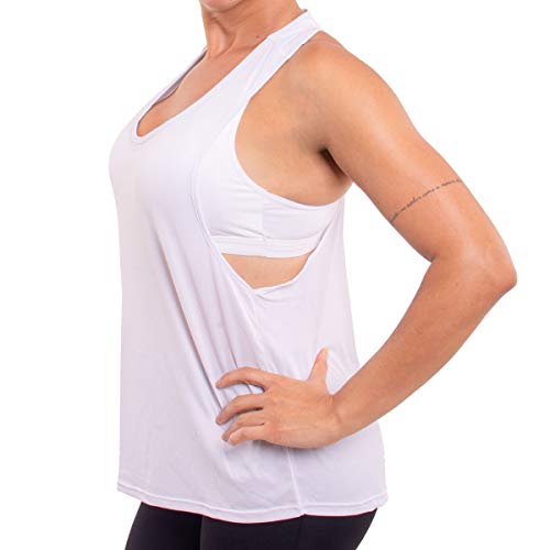 Regata feminina modelo cavada fitness Selene