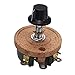 Jutagoss 50W 5 Ohm Rheostat Switch Wirewound Potentiometer Variable Resistor with Knob 1PCS