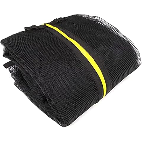 Wzglod Trampoline Safety Net, Round Trampoline Enclosure Net Fence Replacement Safety Mesh Netting Net Only Durable Safety Nylon Trampoline Protection Net of Trampoline Shell Cover