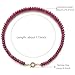 MEVOME Beaded Necklaces for Women, Colorful Gemstone Bead Boho Choker, Natural Stone Handmade Fashion Summer Autumn Winter Meditation 18K Gold Plated Trendy Rainbow Handmade Jewelry Gifts (Rose Red)