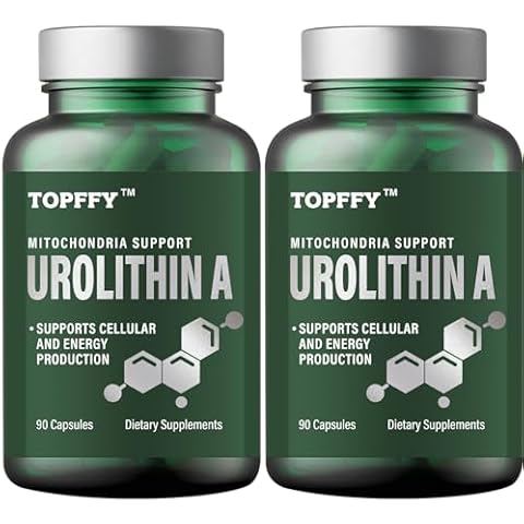 Urolithin A Supplement 1000 mg, for Cellular and Energy Production, Mitochondria Support,180Capsules Cover