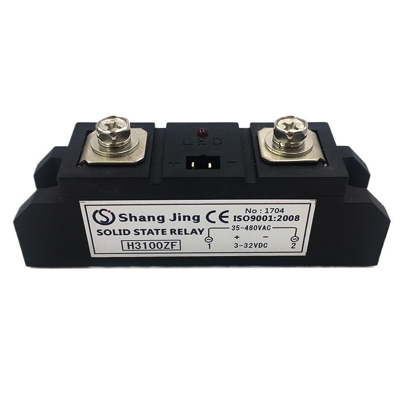 The Most Ideal Industry Class Solid State Relay,The Shape SSR, Current 100A Input 3~32VDC Output 35~480VAC SSR for AC Power