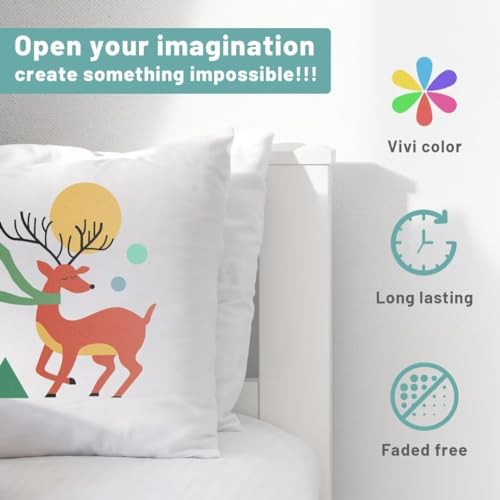 KASYU Pacote de folhas de transferência de tinta infusíveis para prensa de caneca Cricut, 12 folhas