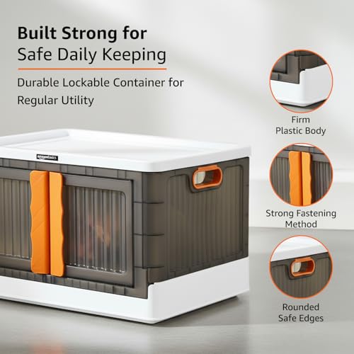 Image of Amazon Basics 4 Units Portable Multipurpose Large Cupboard for Home | Kids Organizer Box for Toys, Almirah for Books & Crockery Unit