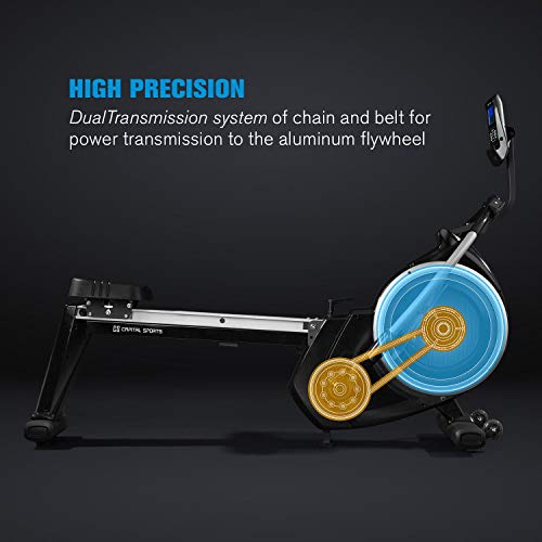 CAPITAL SPORTS The Skyf Rudergerät Klappbar Rowing Machine - 16-stufiger Magnetwiderstand, 90 cm Lange Aluminium… – Bild 5