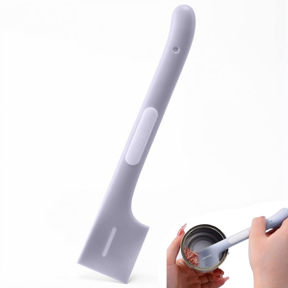 Ericetion Grey Pets Tableware Canned Spoons For Cats Dogs Wet Food For Pets Feeding Stirring Spoons With Long Handles Accessories Feeder