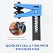 XIZAKEE 4 PCS Car Brake Line Clamp, Brake Line Plug Auto Fluid Stop Clamp Set, Auto Steel Oil Lines Fluid Stopper Tool Kit, Universal for Most Cars Fuel Rail Hose, A/C Lines, Banjo Fitting (Blue)