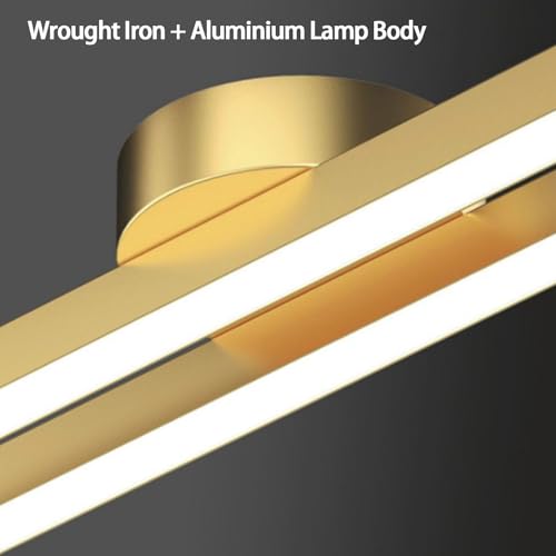 Plafonnier LED linéaire noir 120cm dimmable avec télécommande en aluminium - 4