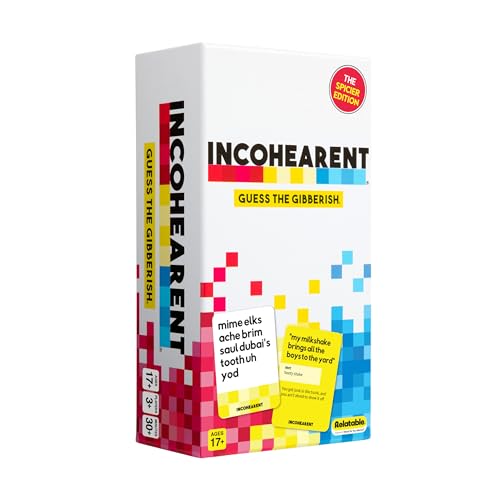 Incohearent, The Guess The Gibberish Party Game by Relatable, A Funny Card Game for Adults, Great...