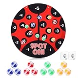 Hiboom Ladybug Party Games for Kids 20x20 Ladybug Dart Board Decorations with 12 Sticky Balls Toys, Indoor & Outdoor Party Carnival Games, Boys Girls Birthday Gifts for Kids