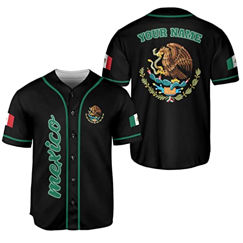 Camiseta personalizada México para hombre y mujer, Jersey de fútbol 3D de México, camiseta mexicana miniatura 1