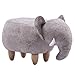 Produktbild GAO XING SHOP Karikatur Kinder Hocker Kreativer Karikatur-Elefant, der Schuh-Bank-Sofa-Schemel-festen hölzernen Fußschemel ändert (Farbe : 3, größe : 66 * 34 * 39CM)