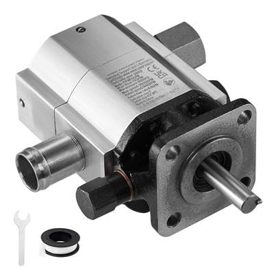 Happybuy Hydraulic Gear Pump, 13GPM, 2-Stage 3000PSI, Aluminum, 1