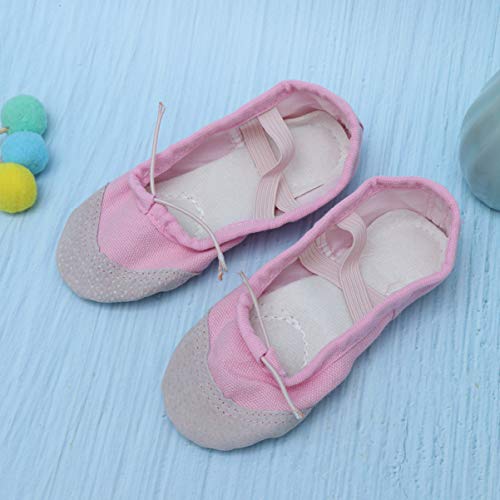 Sapatos de dança de balé rosa Healifty sapatilhas de balé Pilates sapatos para ioga dança ginástica