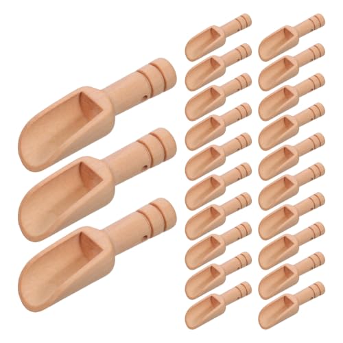 Cucharas de madera para frascos mini de cocina y servir especias 2
