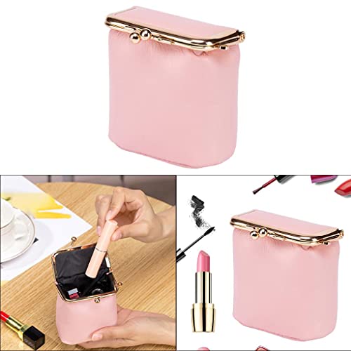 Harilla Mini Bolsa de Batom Bolsa de Joias de Couro Bolsa para Fones de Ouvido Bolsa Vintage Fecho F