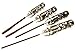 Integy RC Model C27809GREY Precision Tool Flat Head (4) Driver Set with Shank OD (3.0 4.0 5.0 5.8mm)