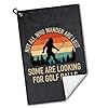rofiowa Not All Who Wander are Lost Polyester and Cotton Printed Golf Towel, Funny Golf Accessories for Men Women, Golf-Gifts for GolfFan Dad Grandpa, Golfs Lover Retirement Birthday Gifts
