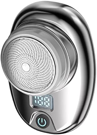 Mini Electric Razor for Men,Mini Shaver Portable Electric Waterproof Shaver,Pocket Portable Electric Shaver, Men's Foil Shavers USB Rechargeable Shaver (Silver)