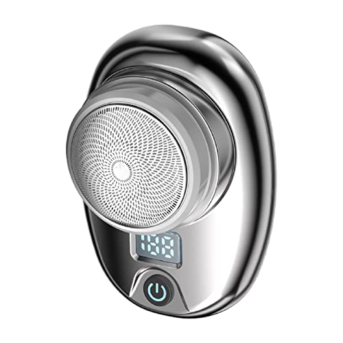 Mini Electric Razor For Men,Mini Shaver Portable Electric Waterproof Shaver,Pocket Portable Electric Shaver, Men's Foil Shavers Usb Rechargeable Shaver (Silver) #TOP3