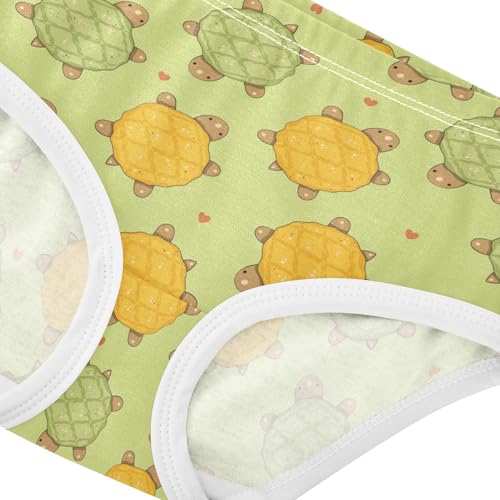 Little Girl Underwear Toddler Panties Kids Undies Cute Turtle Soft Cotton Briefs 2T-8Y4