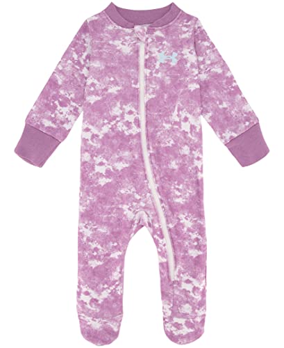 Image of Under Armour baby-girls Coverall Footie, Zip-up Closure, Logo & Printed Designs