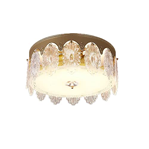 Plafonnier E27 Rond 40cm Solution Éclairage Chaleureux pour Salon Sombre