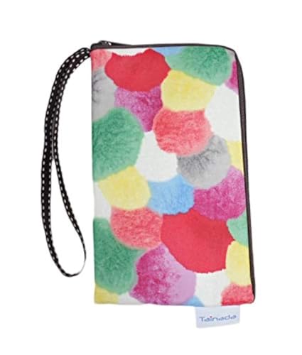 Image of Taianda Women Phone Wristlet Wallet Pouch, Dual Slots (Puffer Ball)