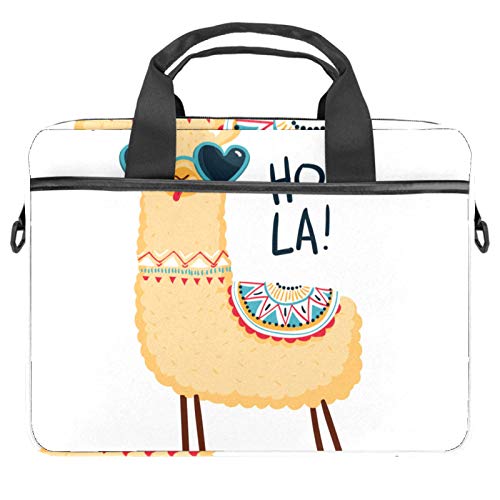 Sac à bandoulière en alpaga pour ordinateur 13 à 14 pouces beige