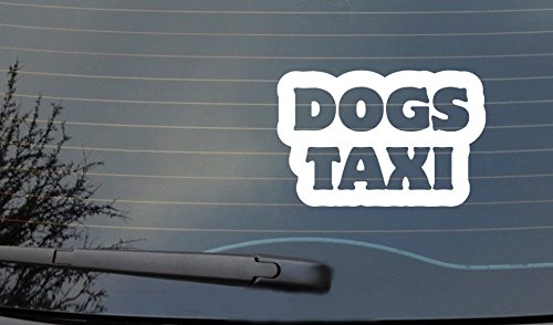 Chiens Taxi Funny Novelty Voiture Van Sticker voiture pare-chocs en vinyle pour fenêtre en Cover