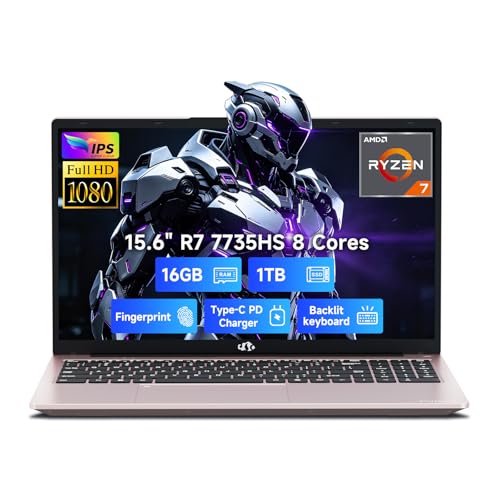 Image of NIMO 15.6 inch AI-Light-Gaming-Laptop AMD Ryzen 7 7735HS 16GB DDR5 1TB SSD