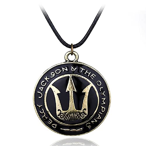 Percy Jackson Neptune Trident Statement Necklace Vintage Chain Pendant Necklace