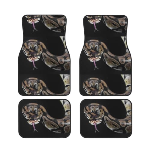 Alfombrillas de neopreno con diseño de pitón juego de 4 protectores antideslizantes