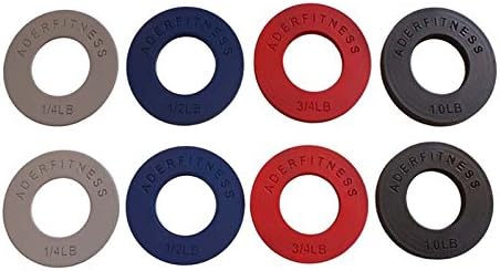 Ader Olympic Fractional Plates in 0.25, 0.5, 0.75, 1.00 Lbs/Pair (4 Pairs/ 5 Lb)