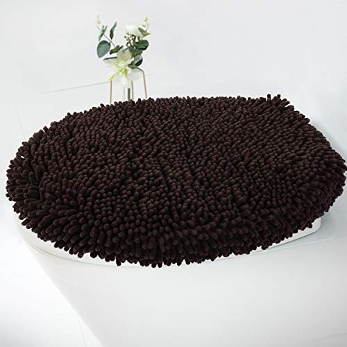 MAYSHINE Seat Cloud Bath Washable Shaggy Microfiber Standard Toilet Lid Covers for Bathroom