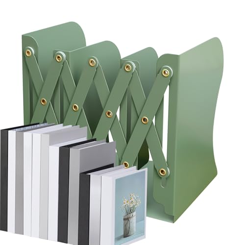 Bokställ för bokhyllor | expanderbart bokställ i metall, halkfri skrivbordsorganisatör för dokument, kontor, skola